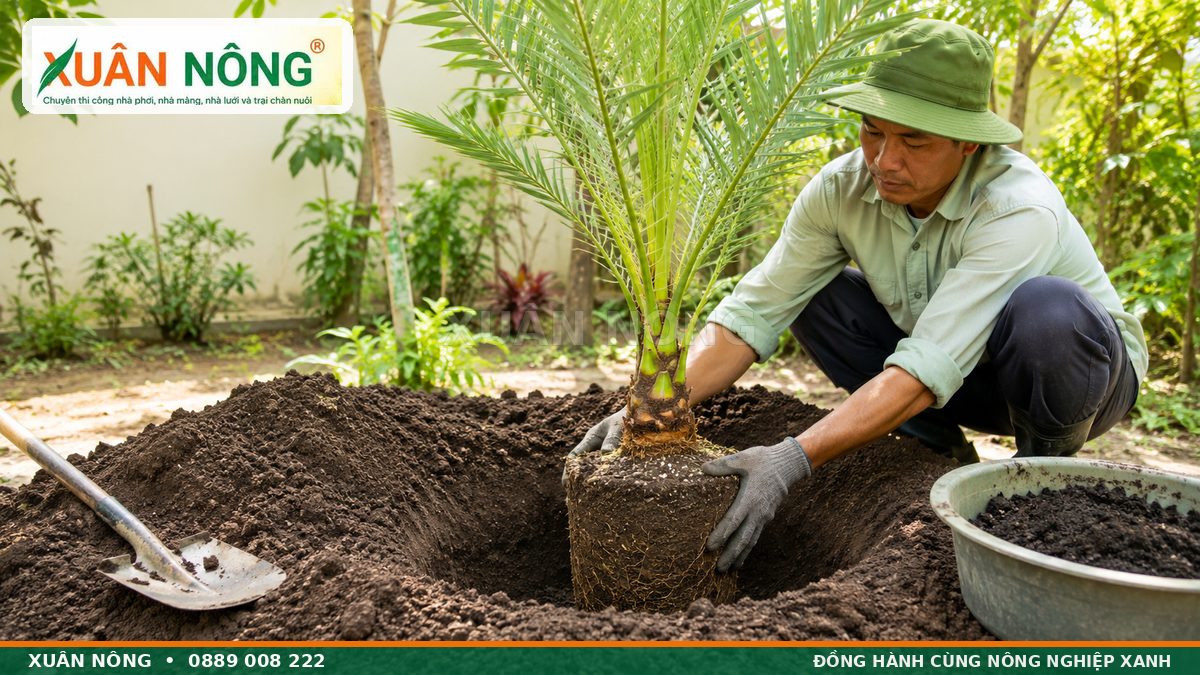 Cách đặt bầu và trồng cây chà là đúng độ sâu tại nhà