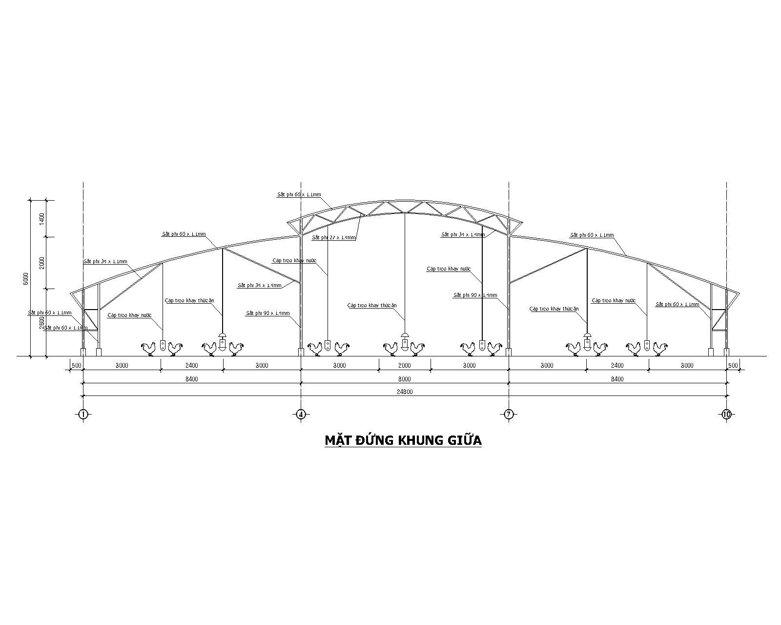 Kết-cấu-trại-gà-giá-rẻ