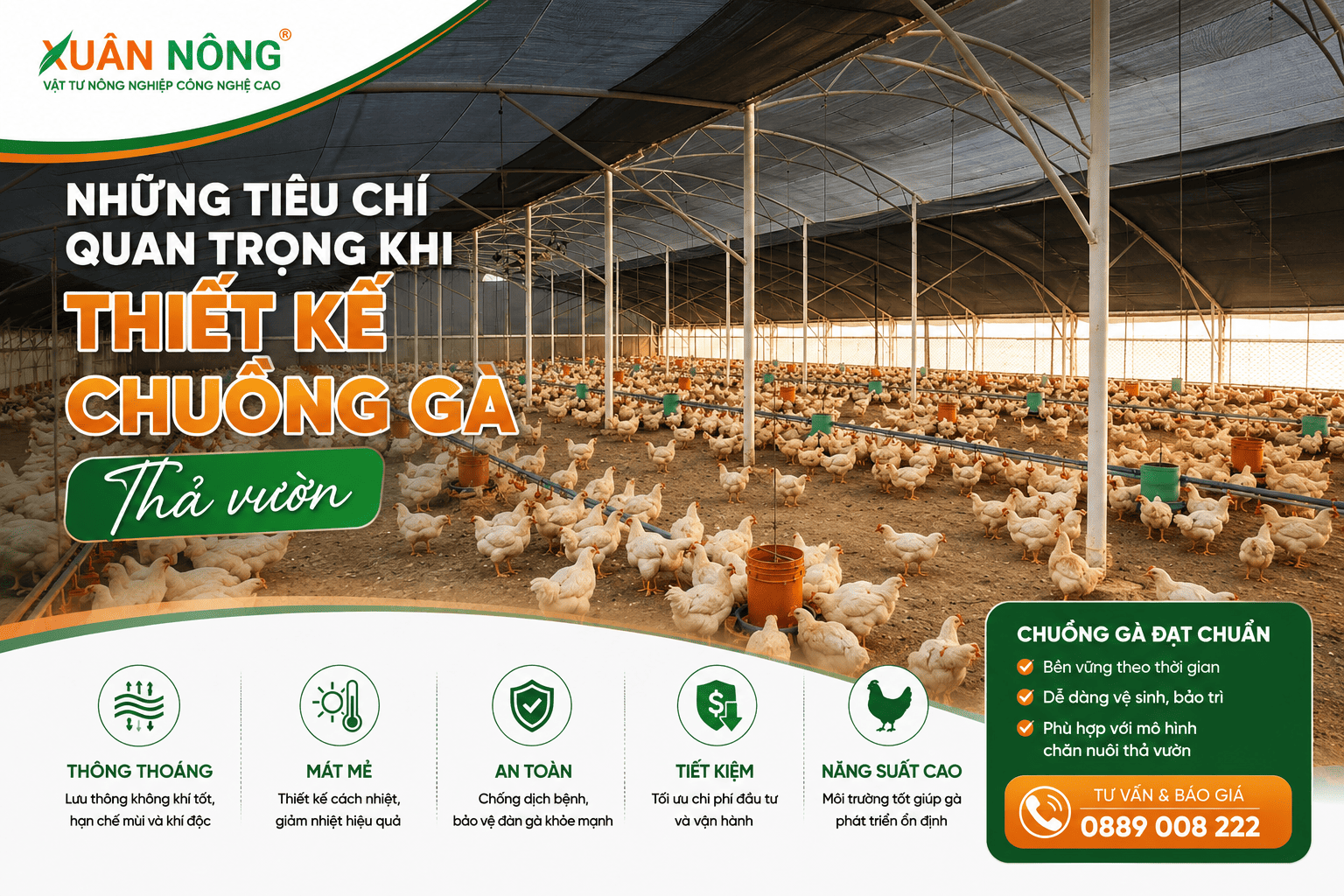 Tiêu-chí-thiết-kế-chuồng-gà-thả-vườn