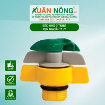 Béc nhỏ 3 tầng ren ngoài 17 ly