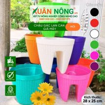 Chậu gác lan can giả mây
