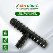 Chữ T giảm ống LDPE 25mm ra ống LDPE 20mm
