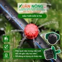 Đầu tưới gốc 8 tia