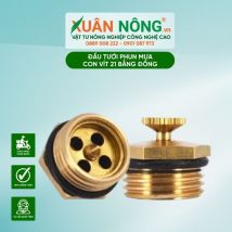 Đầu tưới phun mưa con vít 21 bằng đồng