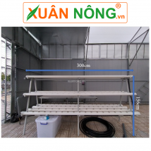 Giàn rau thủy canh chữ A 10 ống dài 3m