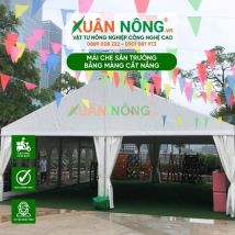 Mái che sân trường bằng màng cắt nắng