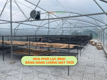 Nhà phơi lục bình bằng năng lượng mặt trời