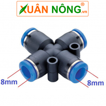 Nối ngã tư ống phun sương 8mm