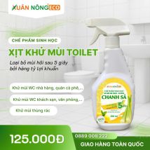 Chế phẩm sinh học xịt khử mùi toilet - Hương chanh sả - Free ship