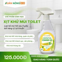 Chế phẩm sinh học xịt khử mùi toilet - Hương chanh sả