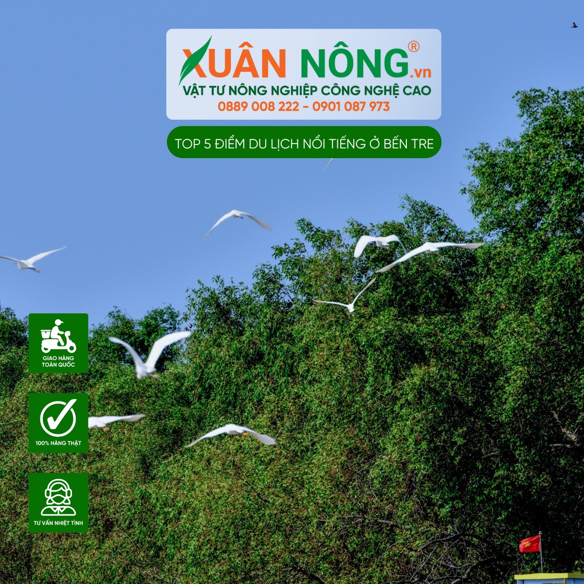 Nông trại du lịch sân chim Vàm Hồ