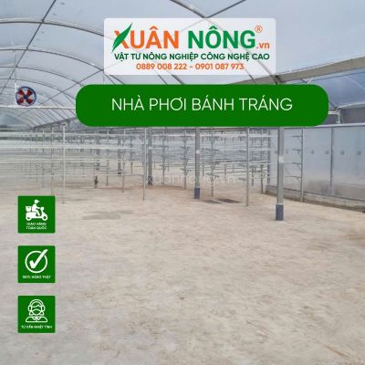 Nhà phơi bánh tráng: Giải pháp kinh tế cho nghề truyền thống