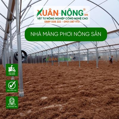 Tăng chất lượng nông sản với nhà màng phơi thông minh