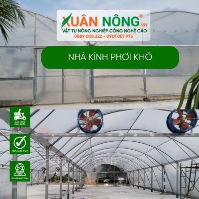 Nhà kính phơi khô: Giải pháp nông nghiệp tối ưu