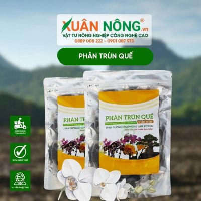 Phân trùn quế viên nén chuyên cho lan, hoa kiểng Xuân Nông