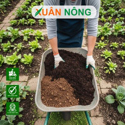 Bí quyết trộn đất trồng rau tại nhà với phân trùn quế